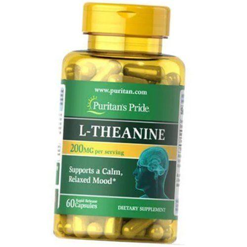 Теанин L-Theanine 200 Puritan's Pride 60 капс. (27367011)
