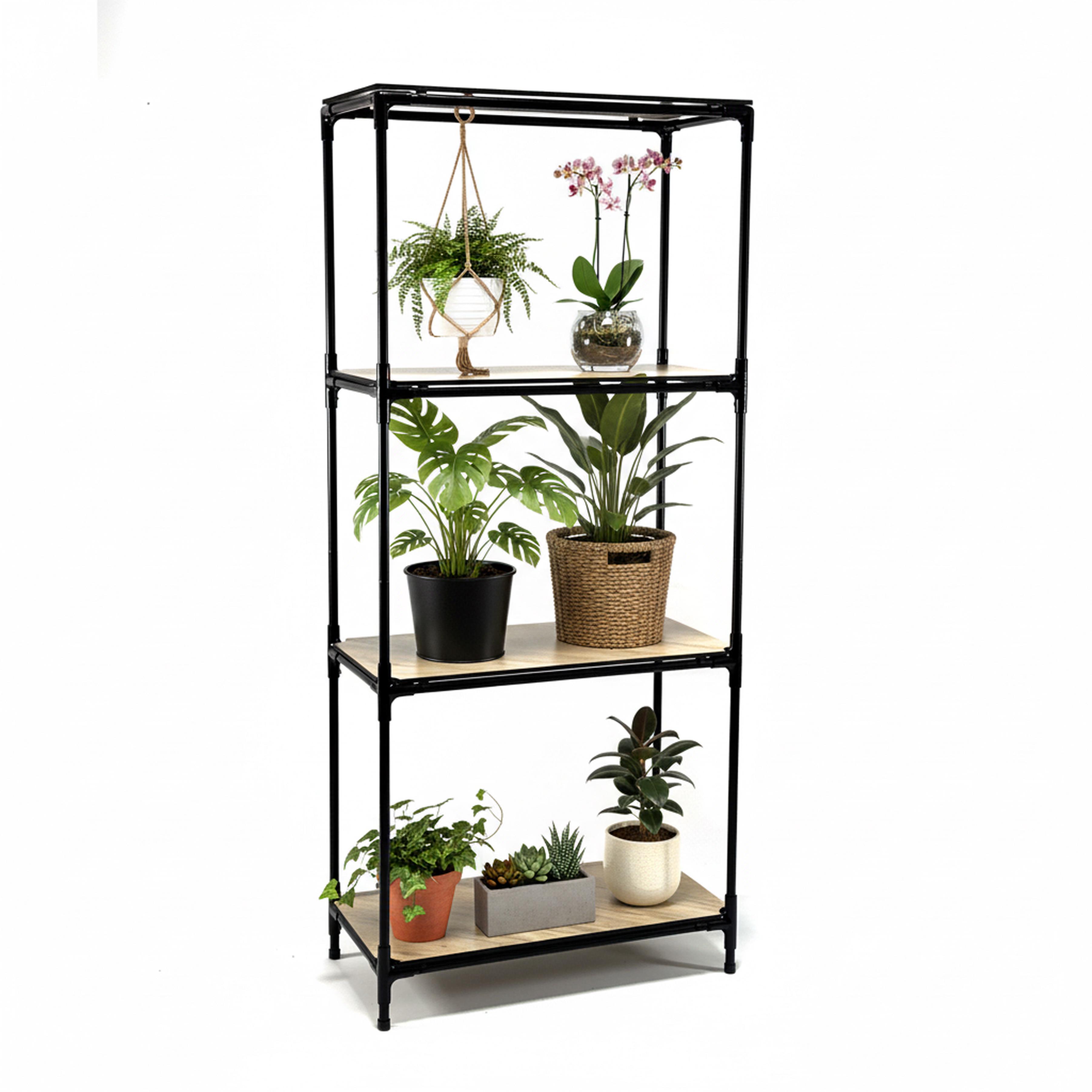 Полка-стеллаж Monica напольная 4х этажная 1,45 м (30872052)