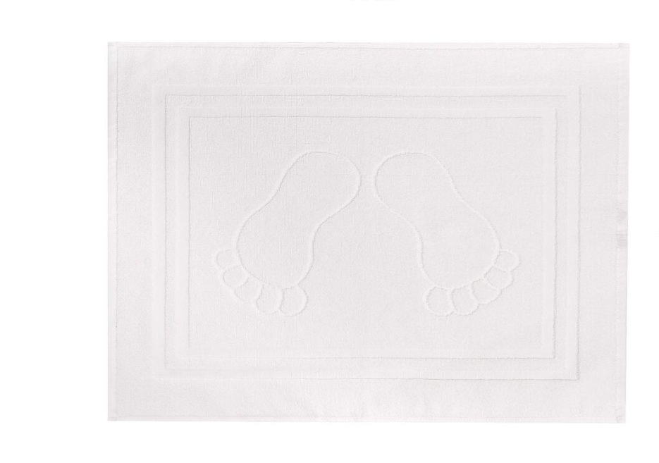 Коврик для ног и ванной комнаты с ножками 700 гр/м2 50х70 см Белый (26974)