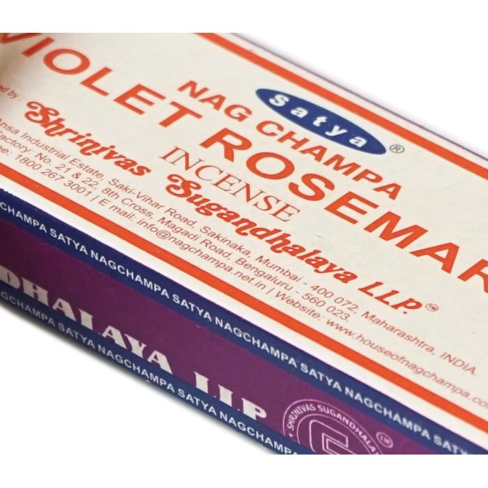 Аромапалочки Satya Violet Rosemary Фиалка Розмарин 15 г (9130410) - фото 2 Аромапалочки Satya Violet Rosemary Фиалка Розмарин 15 г (9130410) - фото 2