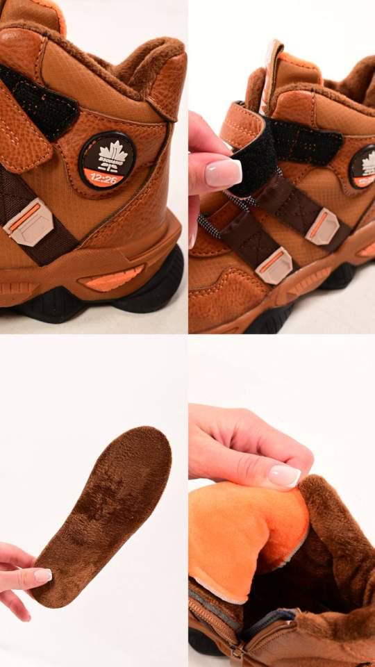 Ботинки детские MLV на флисе р. 31 Коричневый (29325768) - фото 5 Ботинки детские MLV на флисе р. 31 Коричневый (29325768) - фото 5