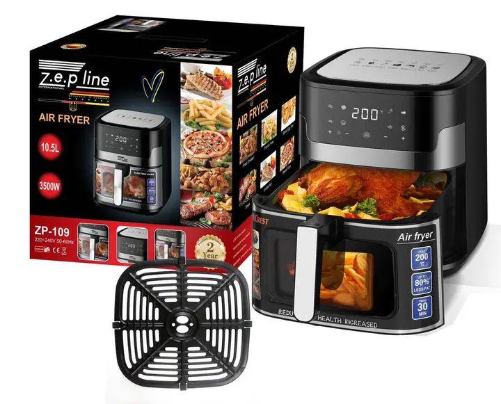 Аэрофритюрница Zepline ZP-109 3500W сенсорная с таймером и антипригарным покрытием 10,5 л 36х29х32,5 см (opt-102911)