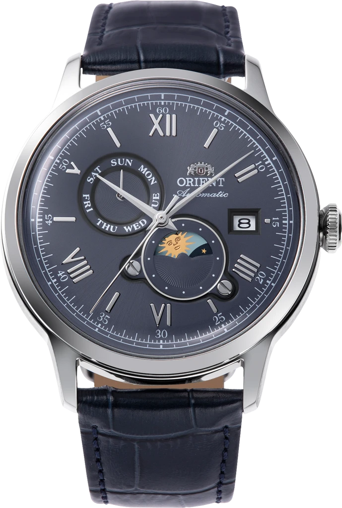 Мужские наручные часы Orient Bambino Version 9 RA-AK0806L30B со стальным корпусом WR 30 м Синий (3124584461) Мужские наручные часы Orient Bambino Version 9 RA-AK0806L30B со стальным корпусом WR 30 м Синий (3124584461)