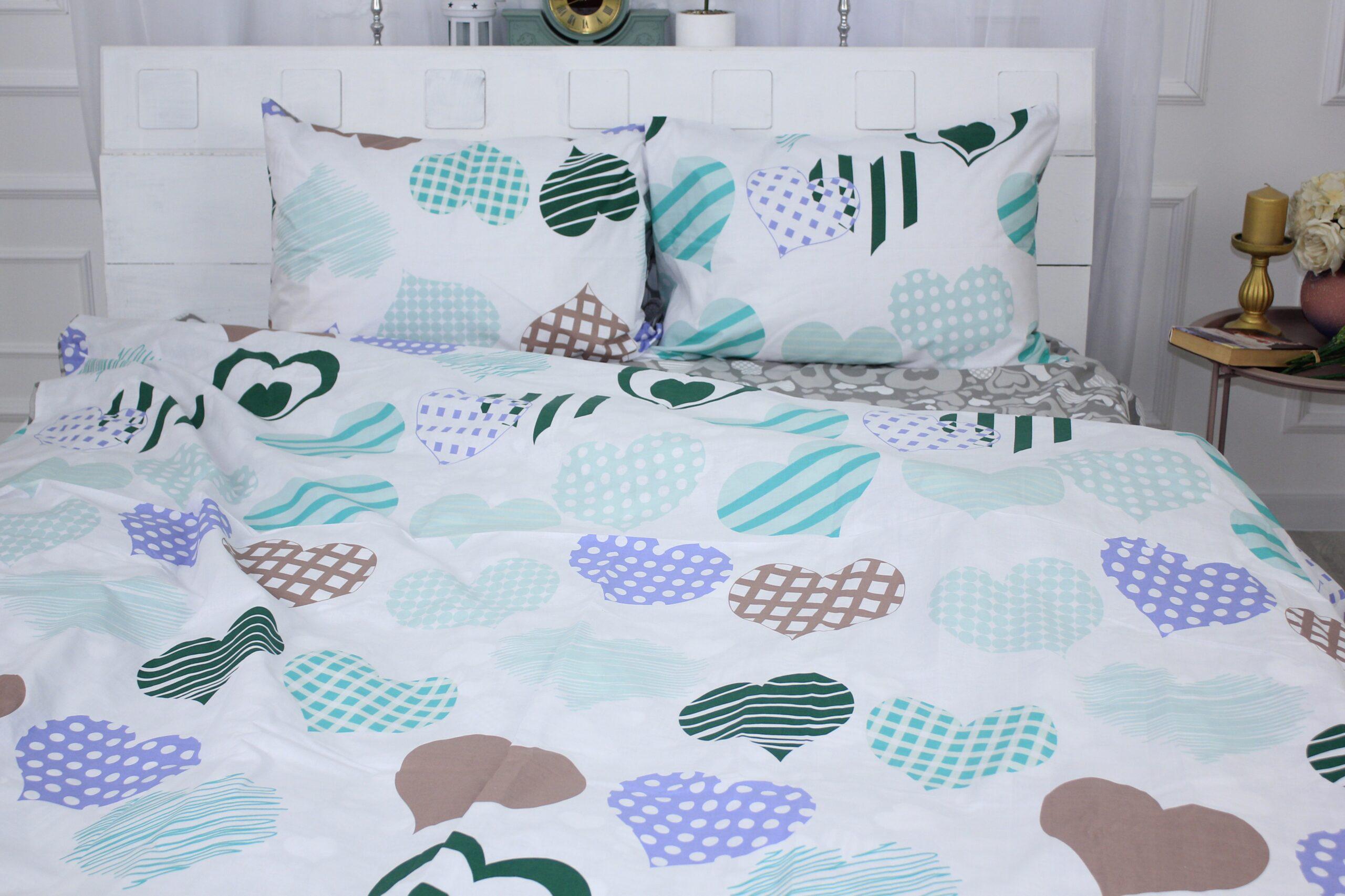 Комплект постельного белья MirSon 17-0533 Hearts детский бязь 110х140 см (2200003784497)