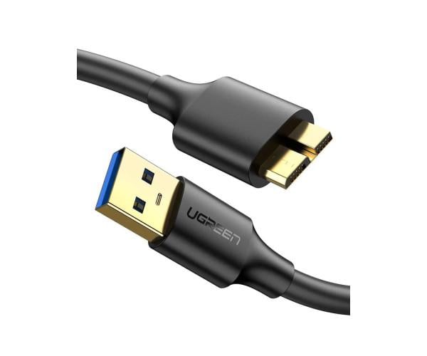 Кабель USB Data UGREEN US130 USB 3,0 to Micro USB 3,0 Cable 0,5 м Black