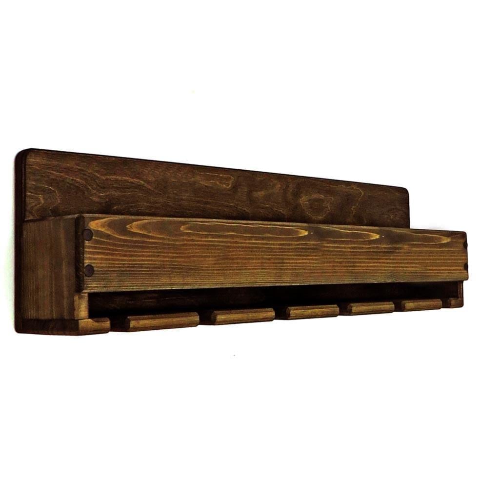 Полка для вина настенная из дерева Окахара Корица (ПНК-017533)