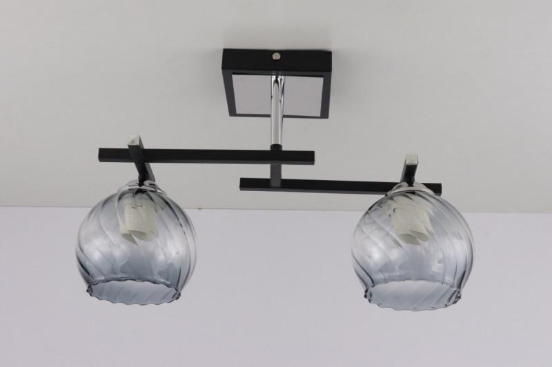 Люстра потолочная на 2 лампочки 51462/2 Черный (5-51462/2 Черный)