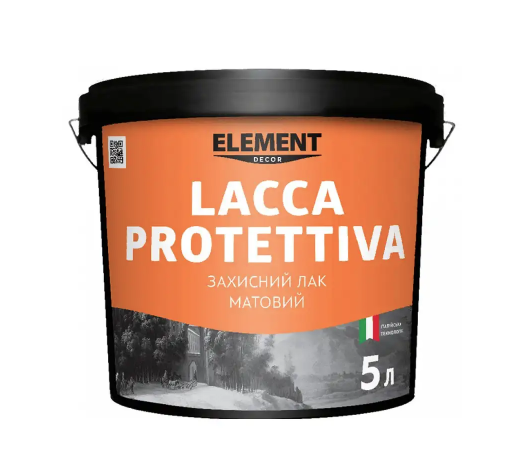 Лак защитный матовый Element DECOR LACCA PROTETTIVA 5 л (27709942)