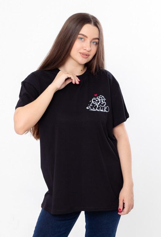 Футболка жіноча Носи Своє Family look р. 54 Чорний (8384-L-v6)