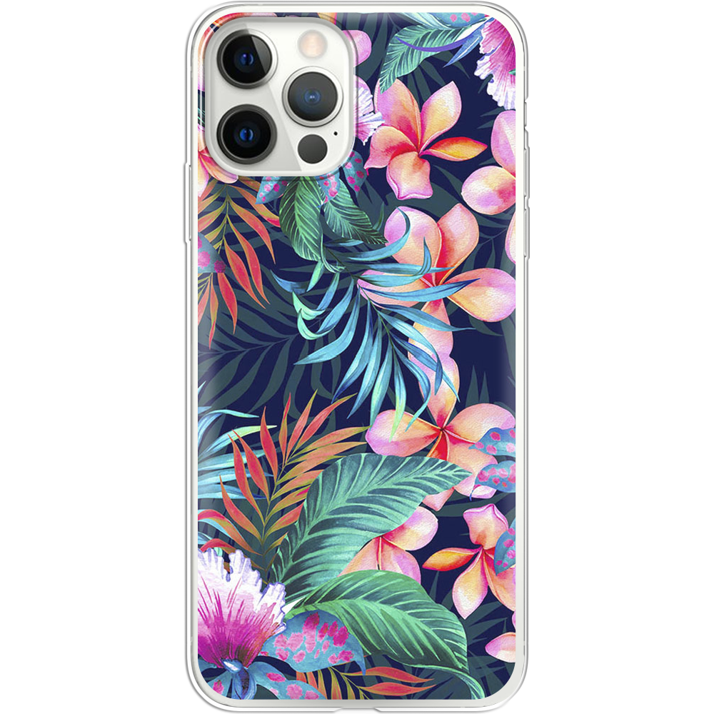 Чехол Boxface iPhone 12 Pro Max flowers in the tropics Прозрачный силикон (41085-up1971-41085)