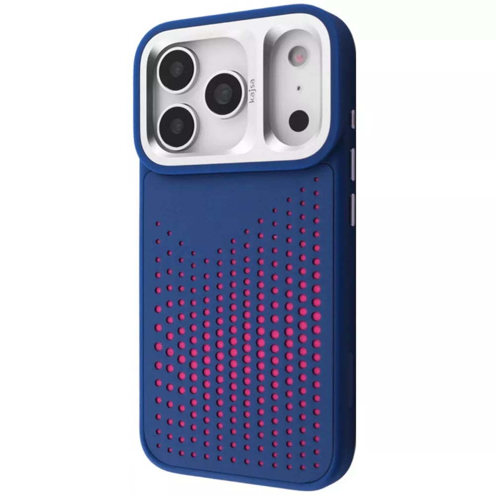 Чехол для iPhone 17 Pro Max Kajsa Circle с магнитным кольцом Синий (32534665)