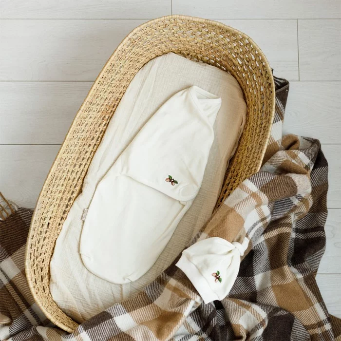 Европеленка-кокон на липучках 62-68 см Молочный (100160)