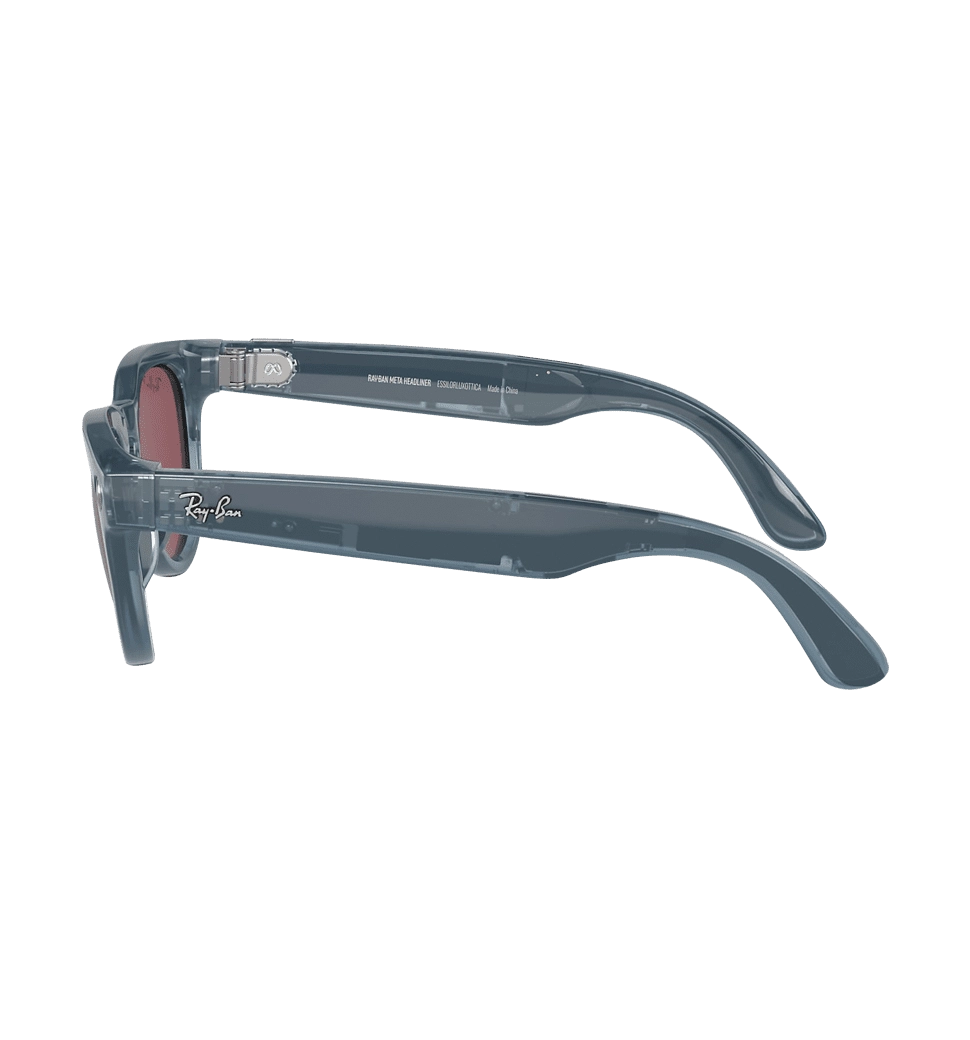 Смарт-очки Ray-Ban Meta Headliner Shiny Jeans Frame/Dusty Red Lenses RW4009 66985Q 50-23 - фото 3