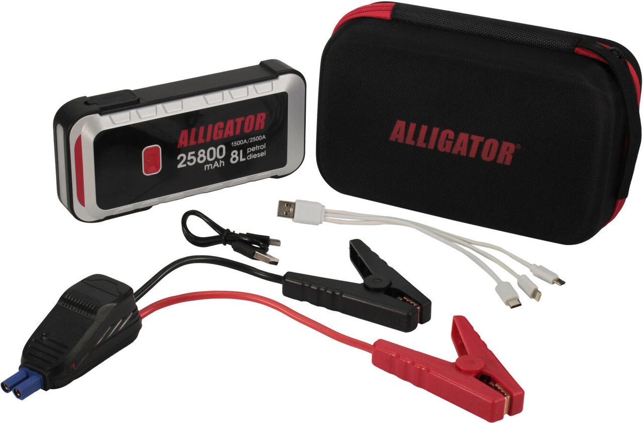 Пускозарядний пристрій Alligator Smart-клеми JS847 1500А/2500А 25800 мАг