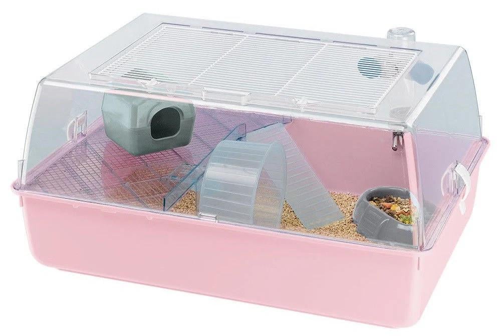 Клітка для хом'яків і гризунів Ferplast Mini Duna Hamster 55х39х27 см Рожевий (57075499)