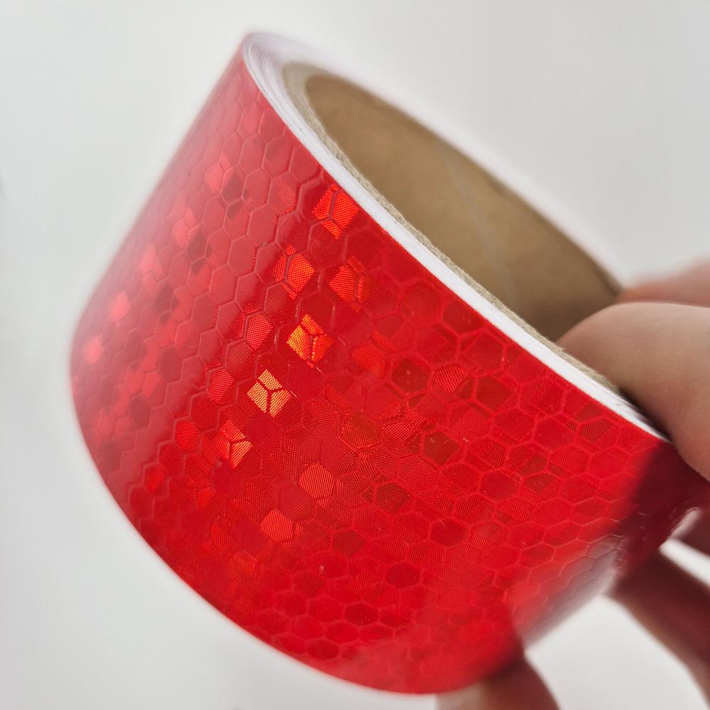 Светоотражающая лента клейкая HF Lattice 5 с м х 5 м Красный (544062255) - фото 5 Светоотражающая лента клейкая HF Lattice 5 с м х 5 м Красный (544062255) - фото 5