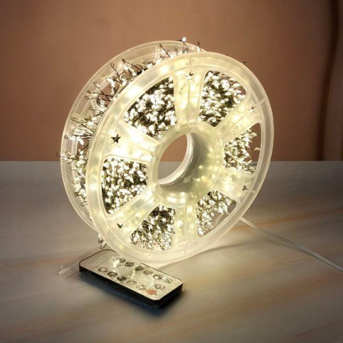 Гірлянда Роса Мішура/Хвойна лапа 2000LED в котушці зелений провід 100 м Жовтий (D2000L100MGY) - фото 2 Гірлянда Роса Мішура/Хвойна лапа 2000LED в котушці зелений провід 100 м Жовтий (D2000L100MGY) - фото 2