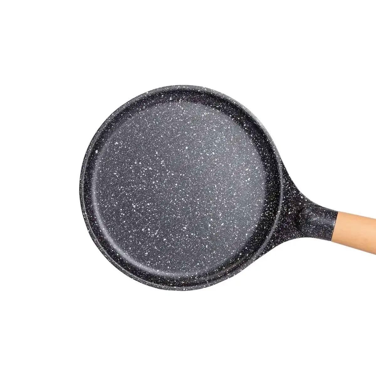 Млинна сковорідка MGC з мармуровим антипригарним покриттям алюмінієва ⌀20 см Чорний - фото 4 Млинна сковорідка MGC з мармуровим антипригарним покриттям алюмінієва ⌀20 см Чорний - фото 4