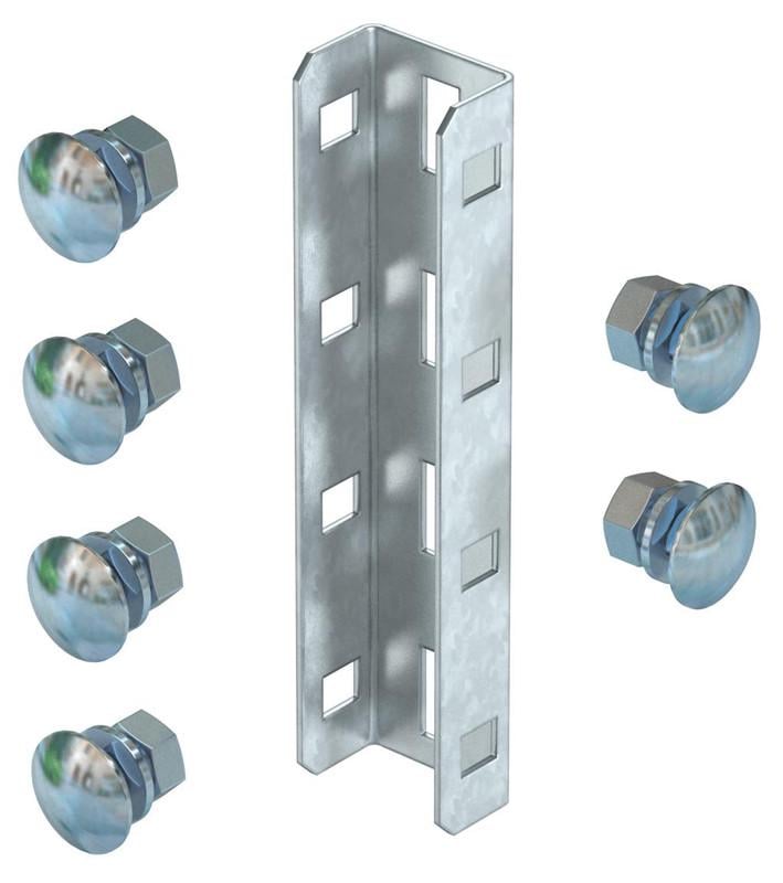 Соединитель OBO Bettermann US3 190 мм х 45х27,5 мм сталь для профиля 3-FT с комплектом метизов оцинкованный (6018513)