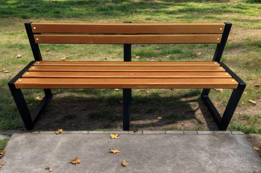 Лавка садова ТОБІ ШО Лофт Бенч зі спинкою без підлокітників 3 м Дуб (25589112) - фото 3 Лавка садова ТОБІ ШО Лофт Бенч зі спинкою без підлокітників 3 м Дуб (25589112) - фото 3