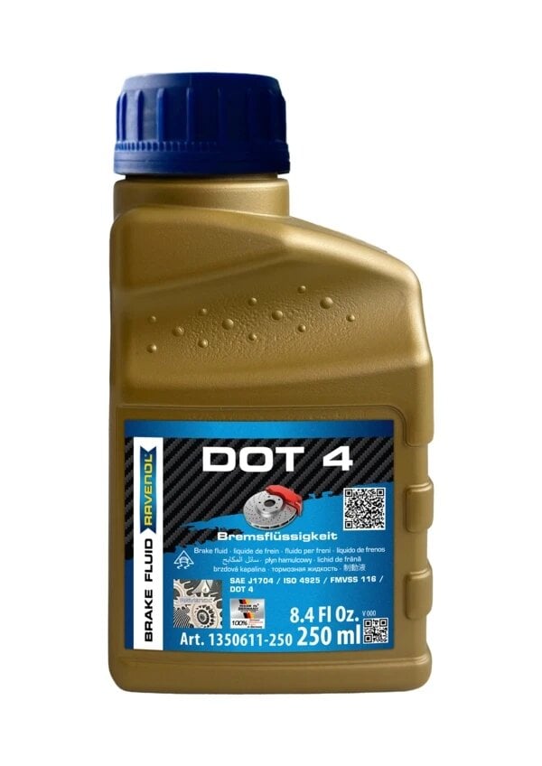 Тормозная жидкость Ravenol DOT 4 250 мл (1350601-250)