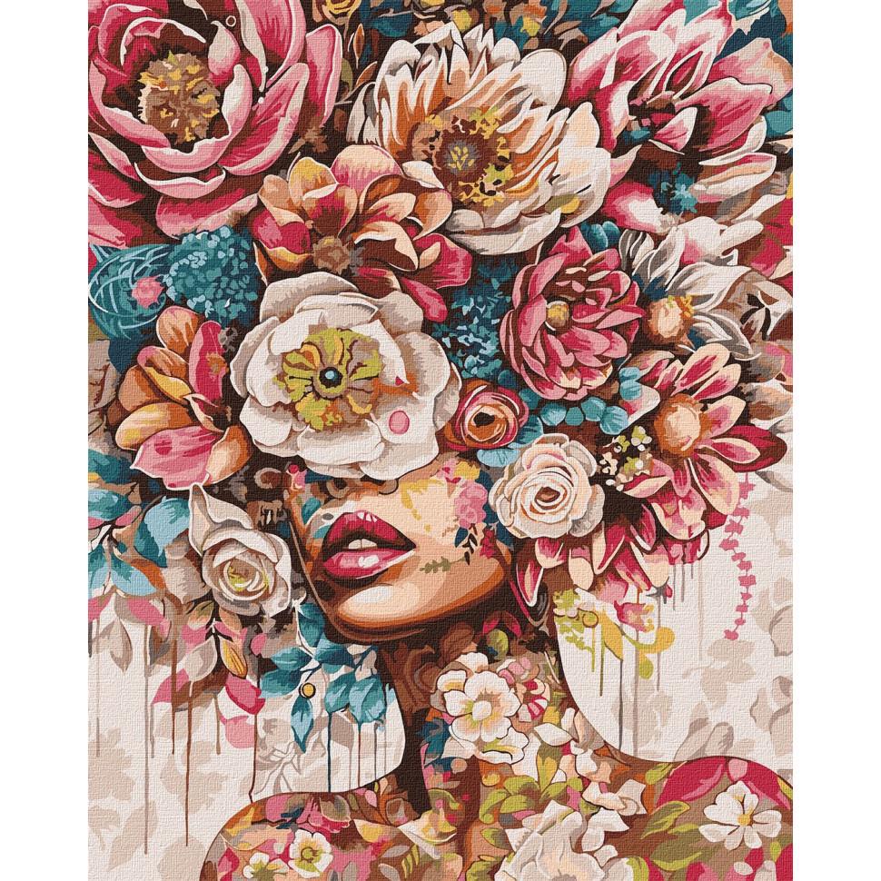 Картина за номерами Ideyka Квітковий настрій KHO8445 40x50 см (RLT41119)