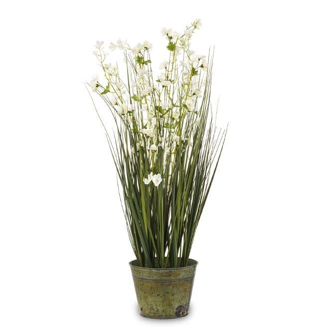 Искусственное растение в металлическом кашпо Flora 88 см (34179)