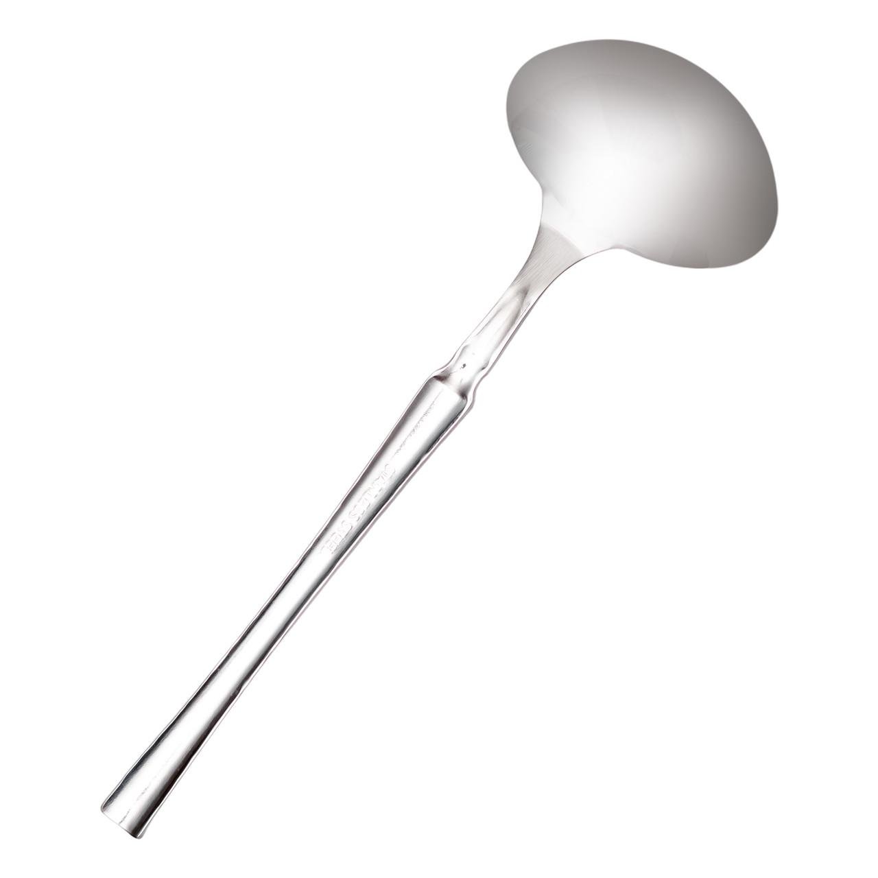 Половник сервировочный из нержавейки с ручкой для супа/бульона 24 см (HP-8-49) - фото 4