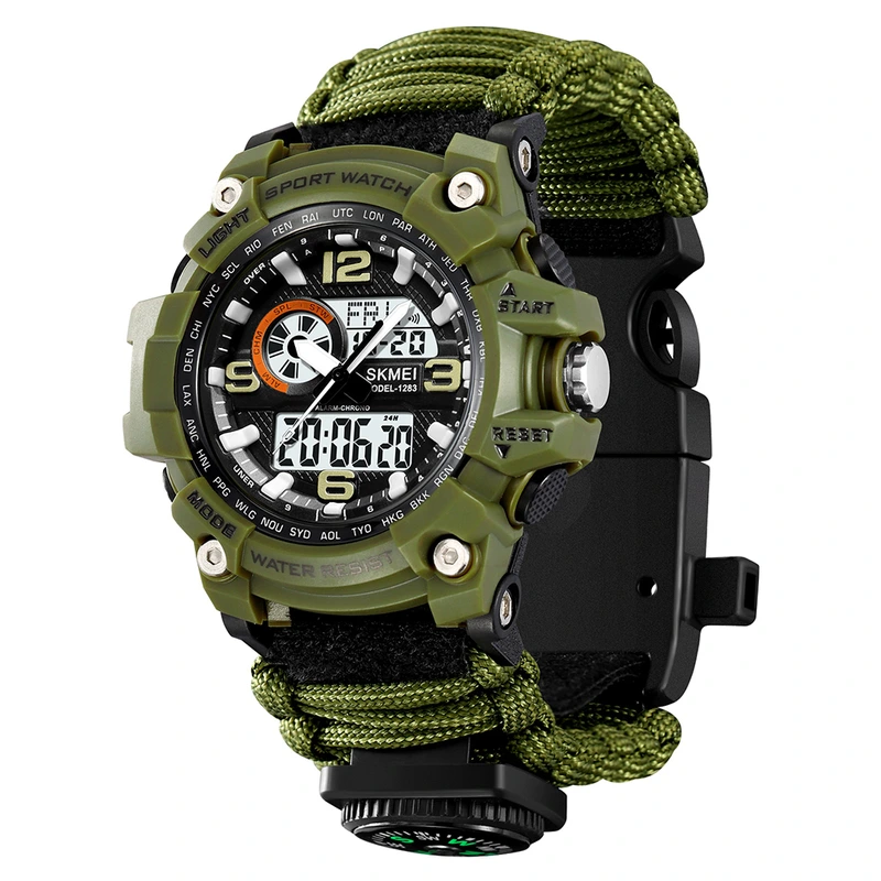 Наручний годинник Skmei 1283NAG Army Green (29112423)