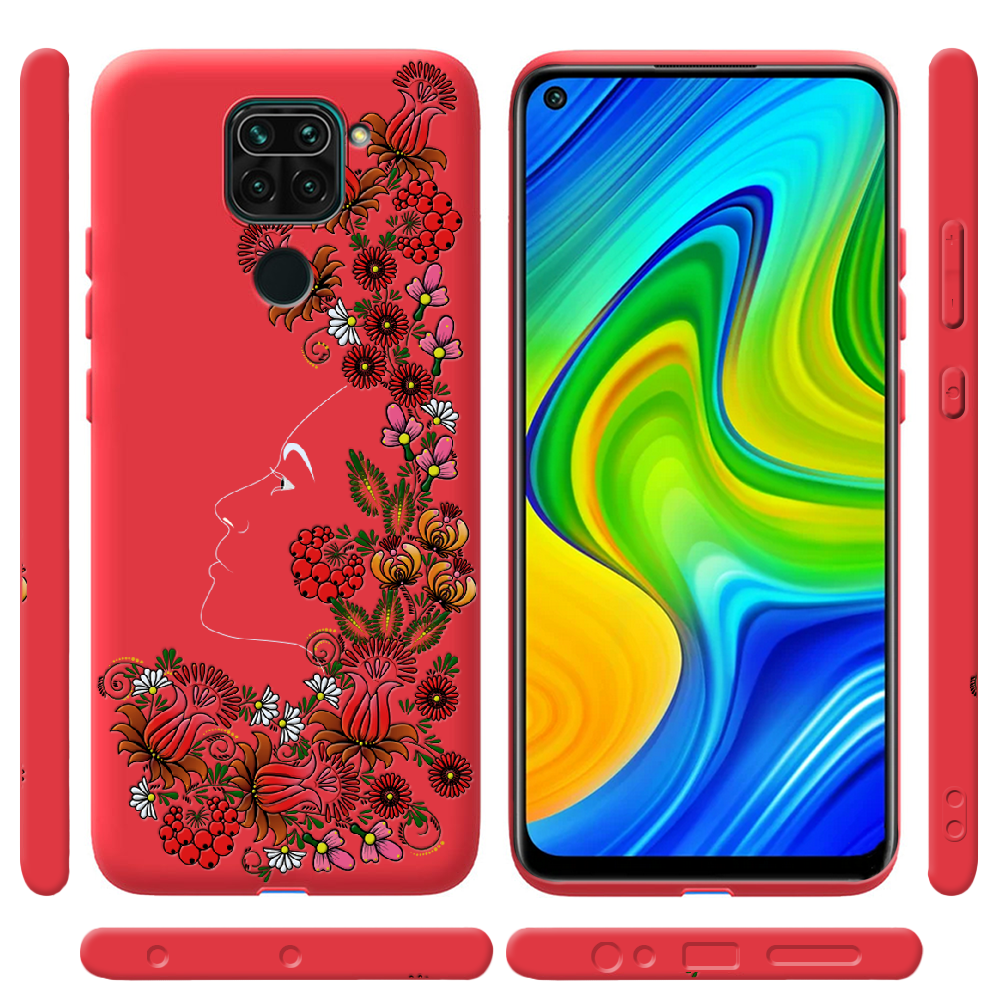 Чохол Boxface Xiaomi Redmi Note 9 3D Ukrainian Muse Червоний силікон  (39801-bk64-41193) - фото 2