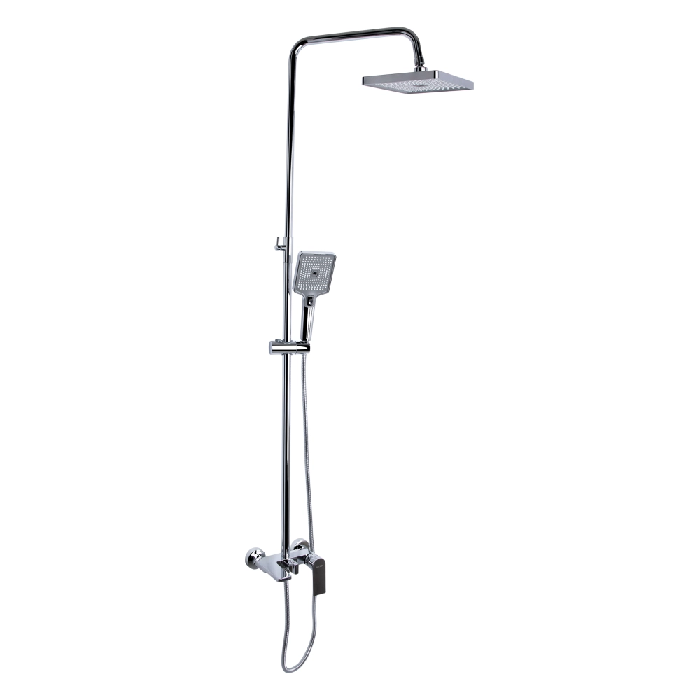 Душевая система с изливом Qtap Aries k35 универсальная на три потребителя Chrome (45560) Душевая система с изливом Qtap Aries k35 универсальная на три потребителя Chrome (45560)