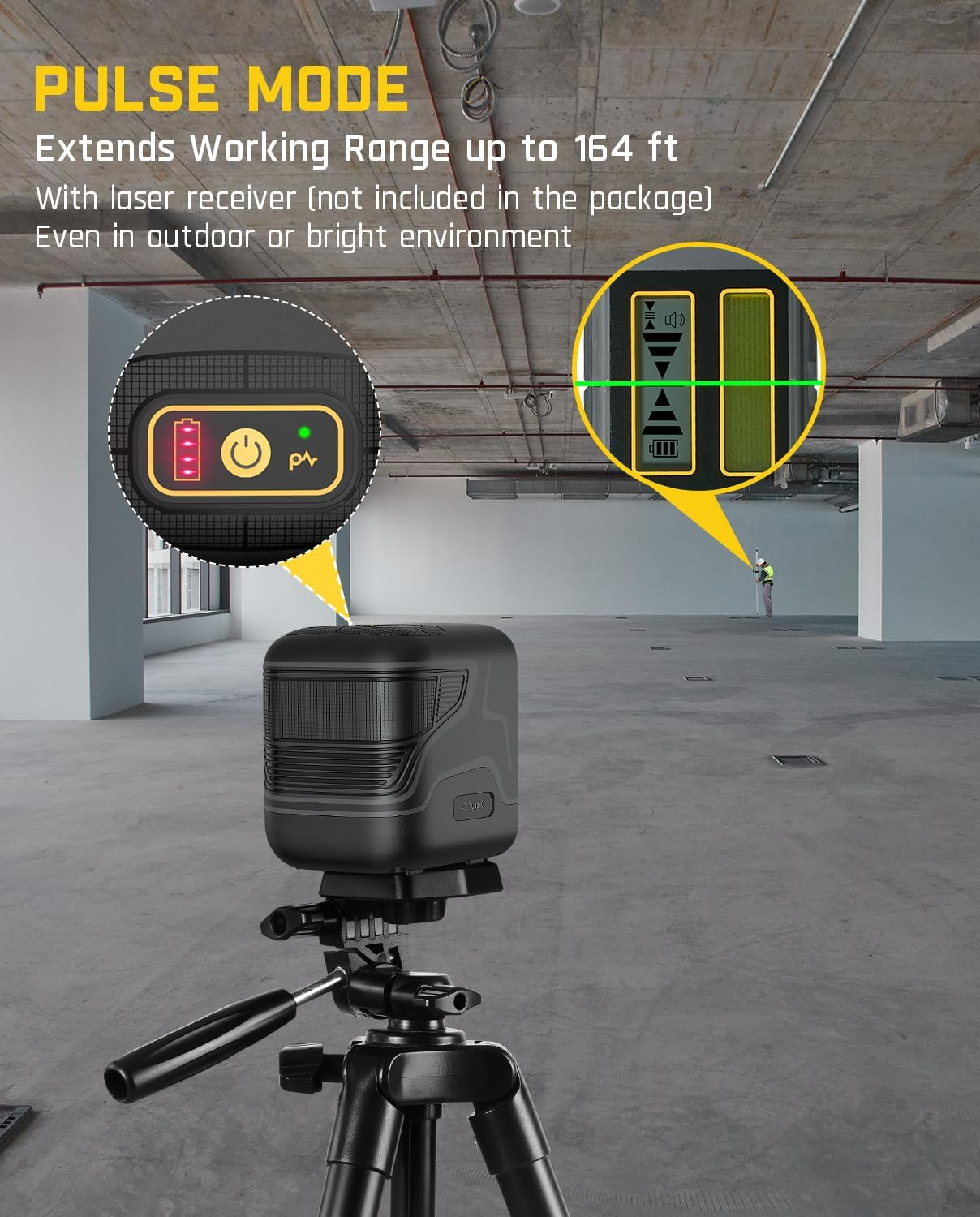 Лазерный уровень Fanttik D2 самовыравнивающийся с зеленым лучом и USB-C (000987) - фото 6 Лазерный уровень Fanttik D2 самовыравнивающийся с зеленым лучом и USB-C (000987) - фото 6