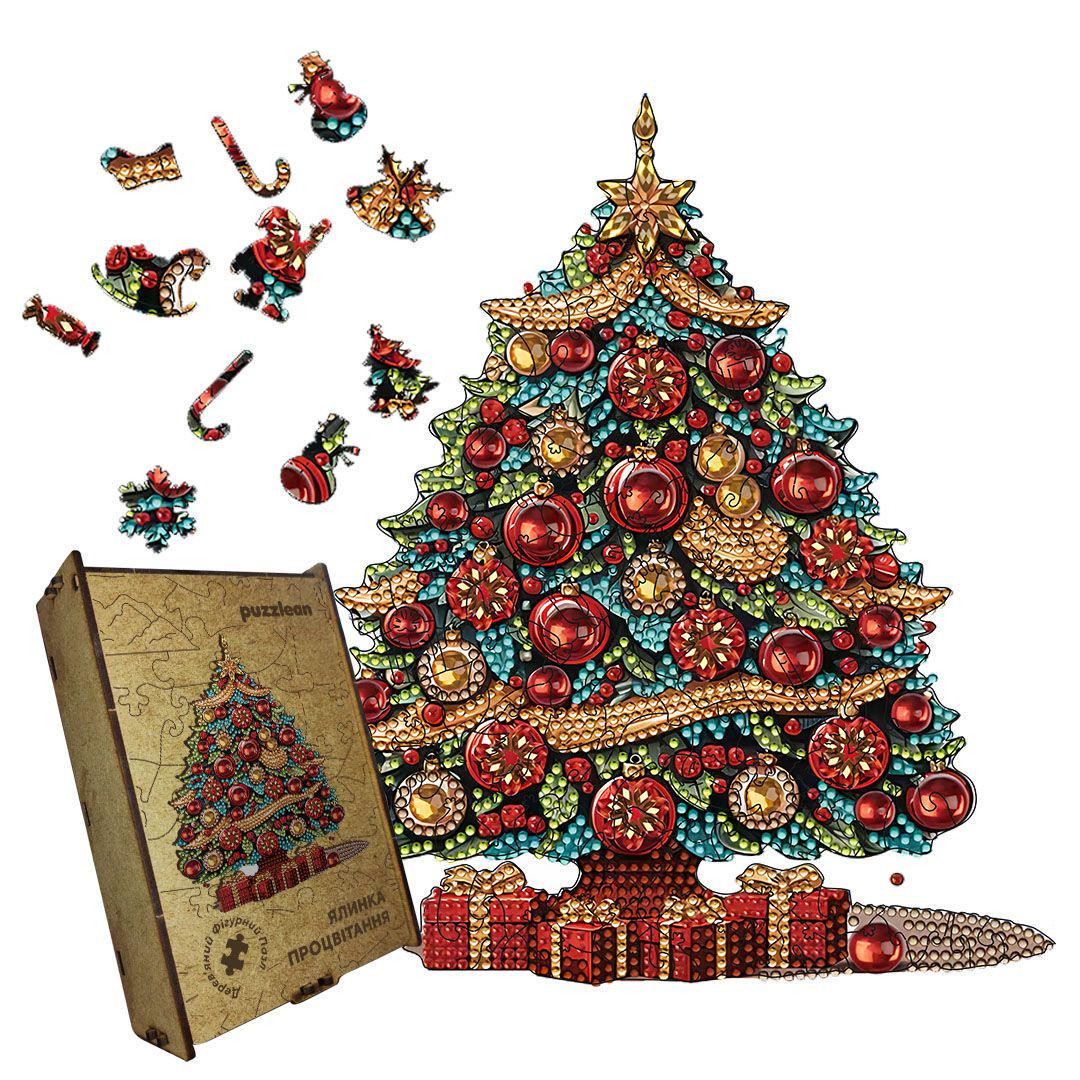 Пазл дерев'яний ялинка благополуччя А1 500+ ел.