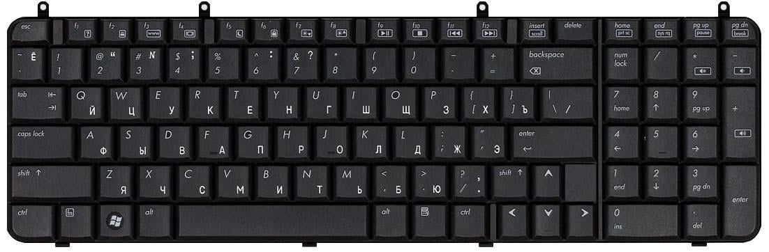 Клавиатура для ноутбука HP Presario A900 Black