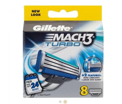 Кассеты сменные для бритья Gillette Mach3 Turbo 8 шт. (34124197)