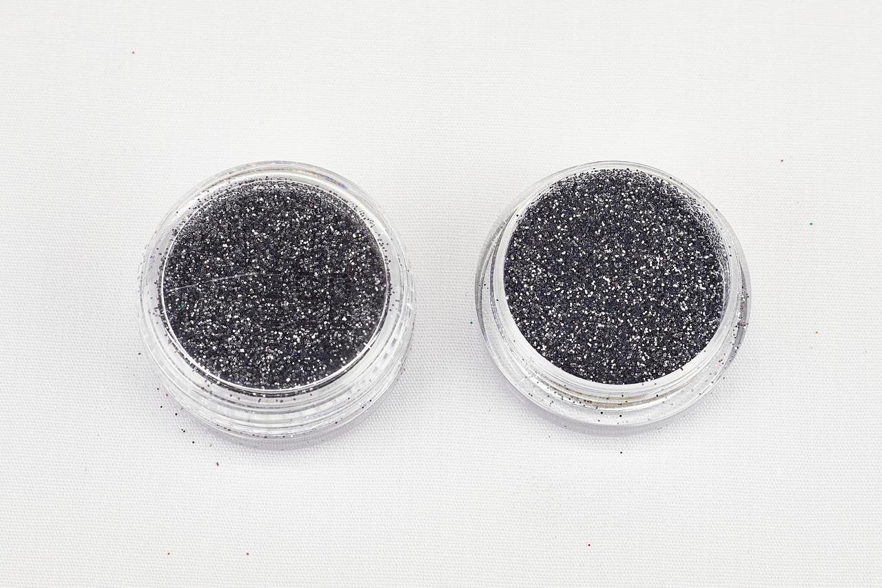 Глитер 858 0,2 мм 1/128 2 мл Серый (078581) - фото 2 Глитер 858 0,2 мм 1/128 2 мл Серый (078581) - фото 2