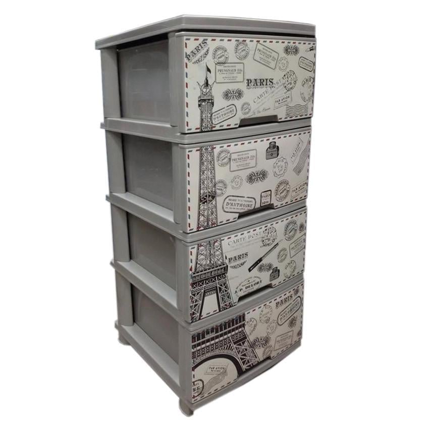 Комод пластиковый Алеана Эйфелева Башня Кремовый (1408325713)