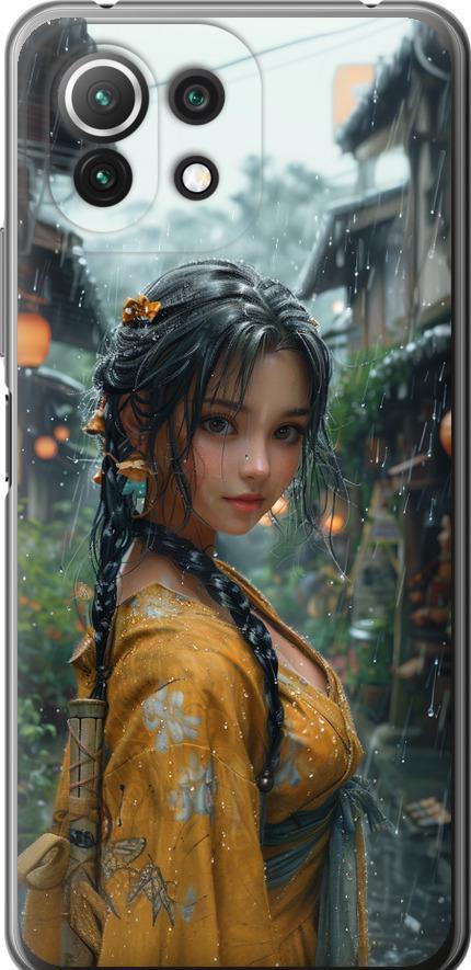 Чехол на Xiaomi Mi 11 Lite Anime-girl (6133u-2281-42517)