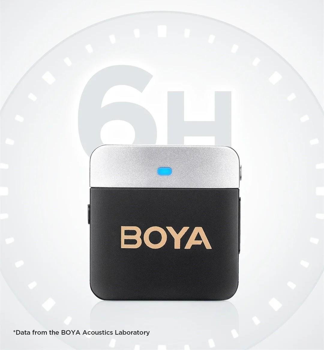 Микрофон петличный Boya BY-M1V4 для iPhone USB Type-C и Android профессиональный беспроводной (50019) - фото 5