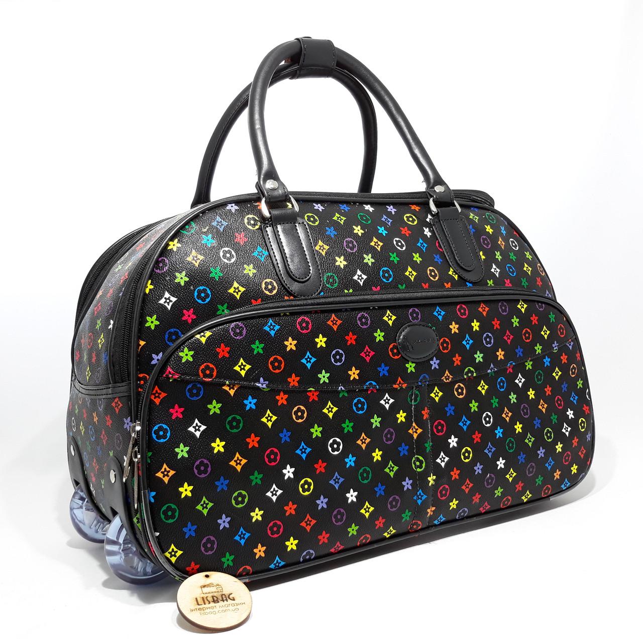 Сумка на колесах Sky Travel 48х23х31 см 38 л Чорний (420-5) - фото 6