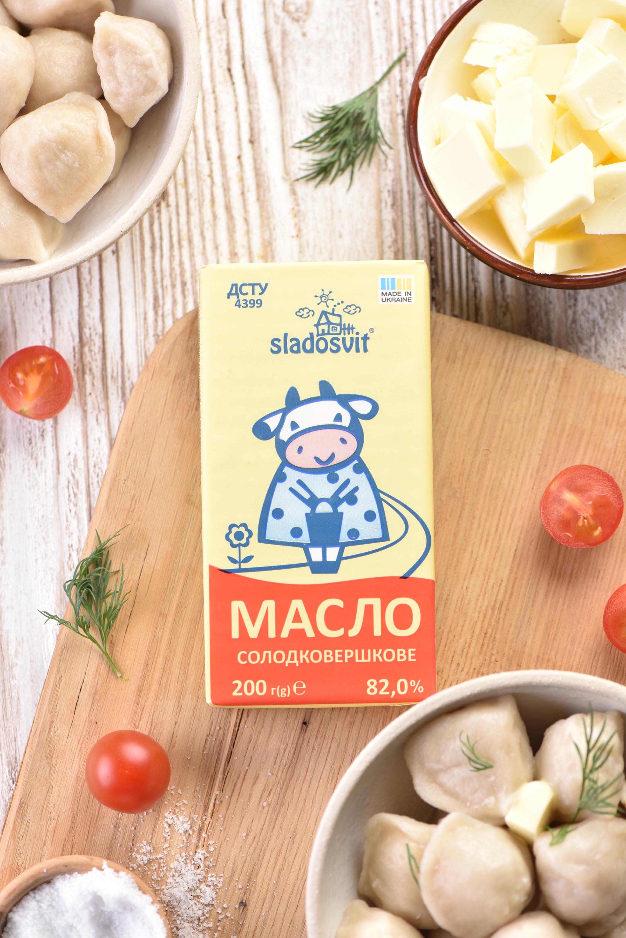 Масло солодковершкове Sladosvit Екстра 82% жиру 200 г (33003840)