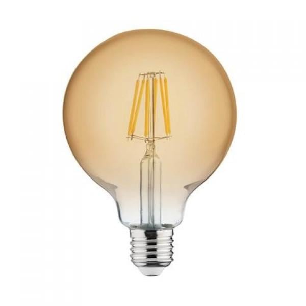 Лампа светодиодная Horoz Electric Filament Rustic Globe-6 6W E27 2200К (25933-1)