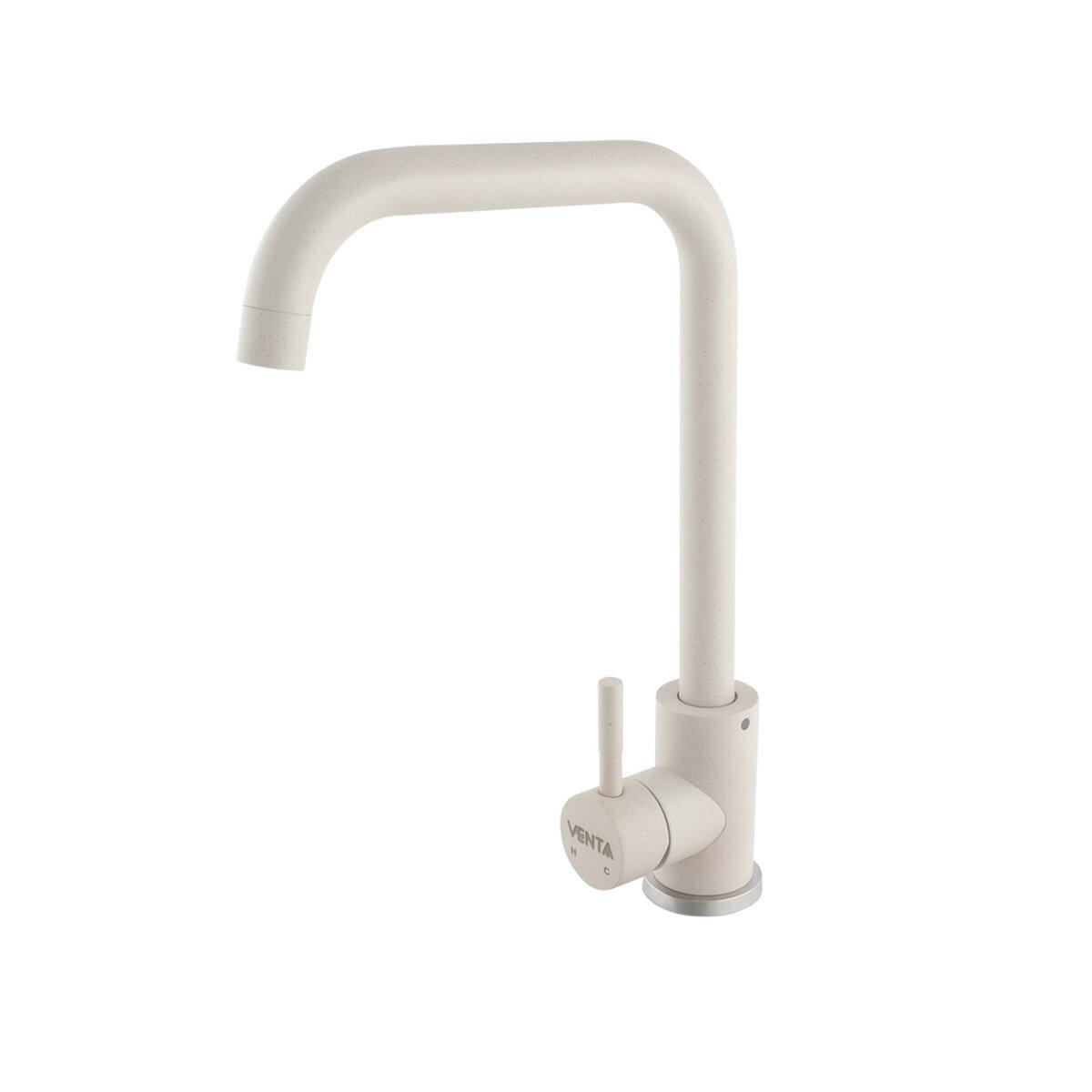 Змішувач для кухні Venta VS402FS-old stone-10 одноважільний Світло-бежевий (SW-96786)