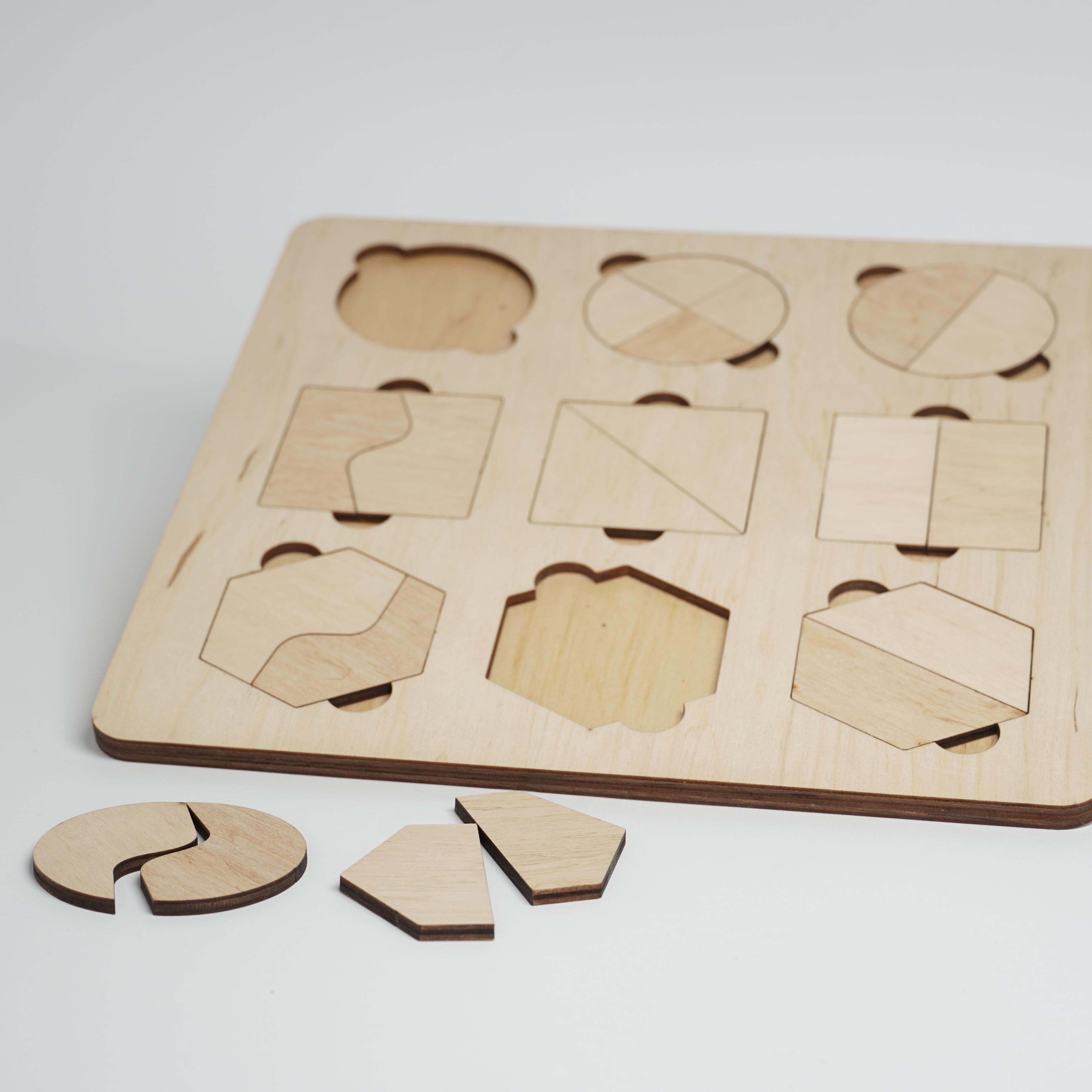 Планшет детский Геометрические фигуры деревянный (647) - фото 2