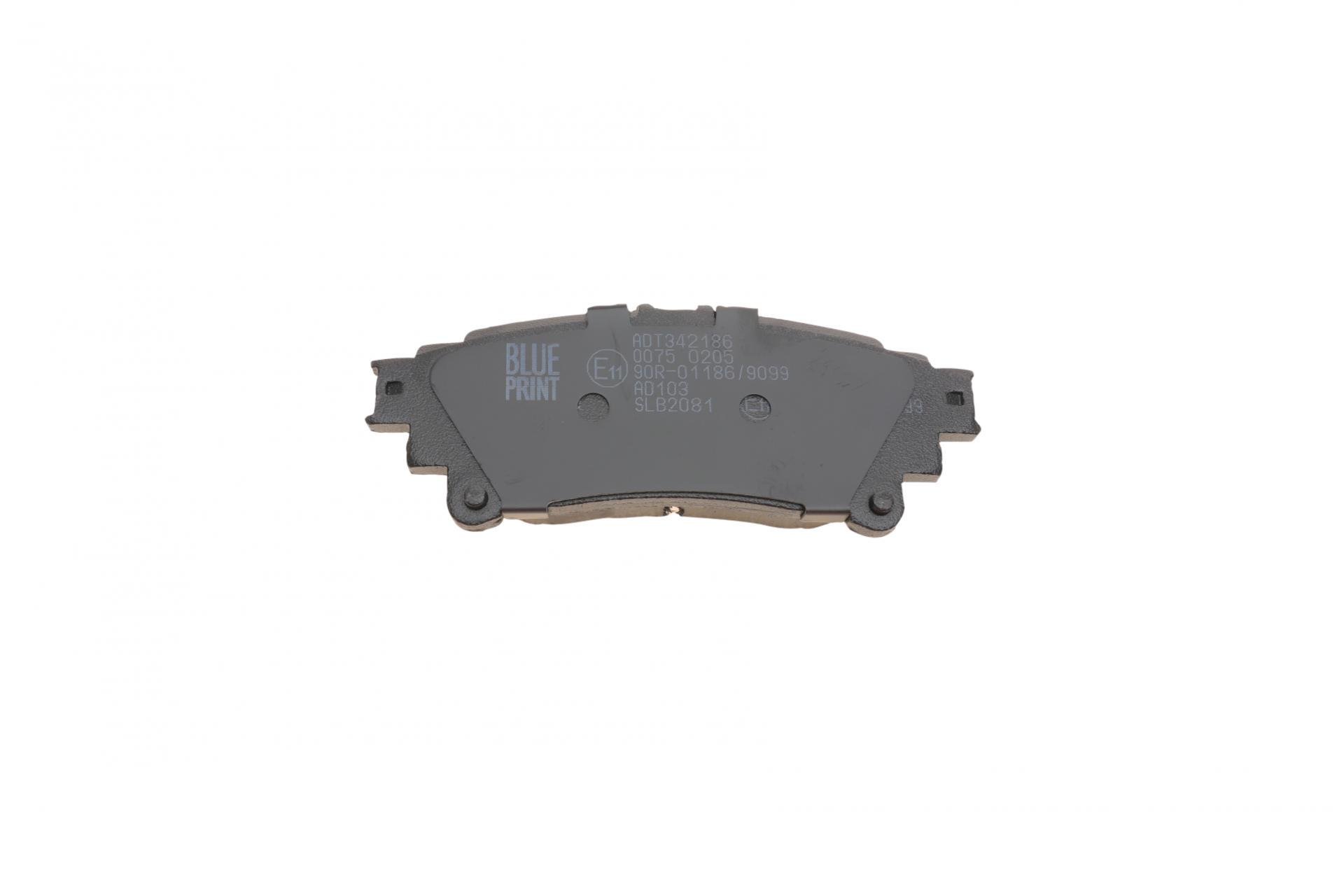 Колодки гальмівні задні Lexus RX 08-15/Toyota Prius 11-ADT342186 BLUE PRINT