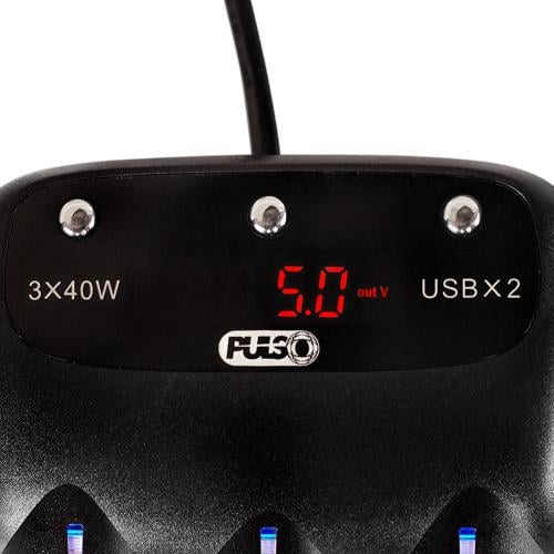 Разветвитель прикуривателя PULSO 3 выхода 2USB (SC-3003) - фото 4