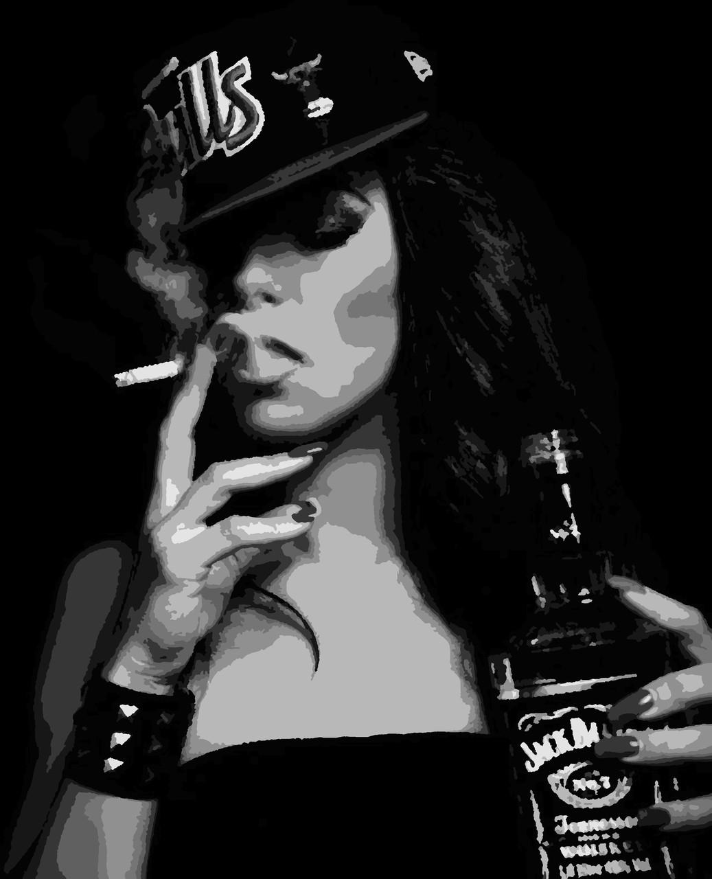 Картины по номерам Artissimo Вечеринка с Jack Daniels PNX0419 холст на подрамнике 50x60 см (1444904890) - фото 1