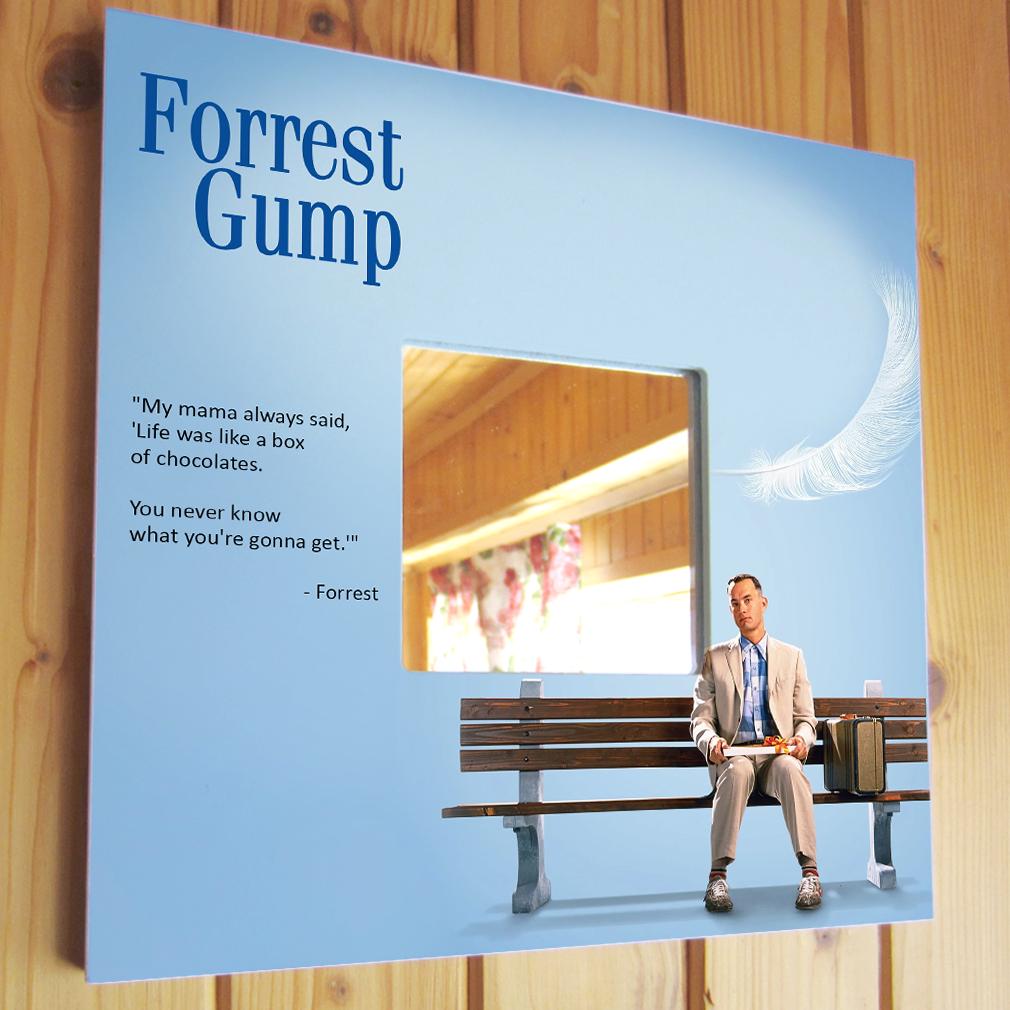 Дзеркало декоративне Фільм ''Forrest Gump'' 260х260 мм (M04492)