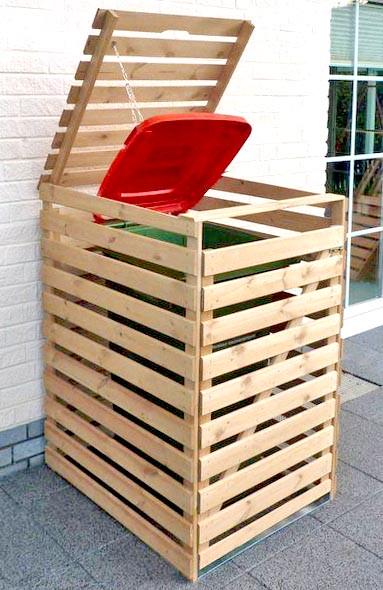 Бокс для сміттєвого бака із дерева Фаторо Бланже (БМК-000901)