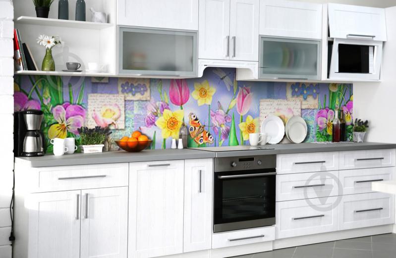 Скинали на кухню Zatarga «Сияющая яркость» 600х3000 мм виниловая 3Д наклейка кухонный фартук самоклеящаяся